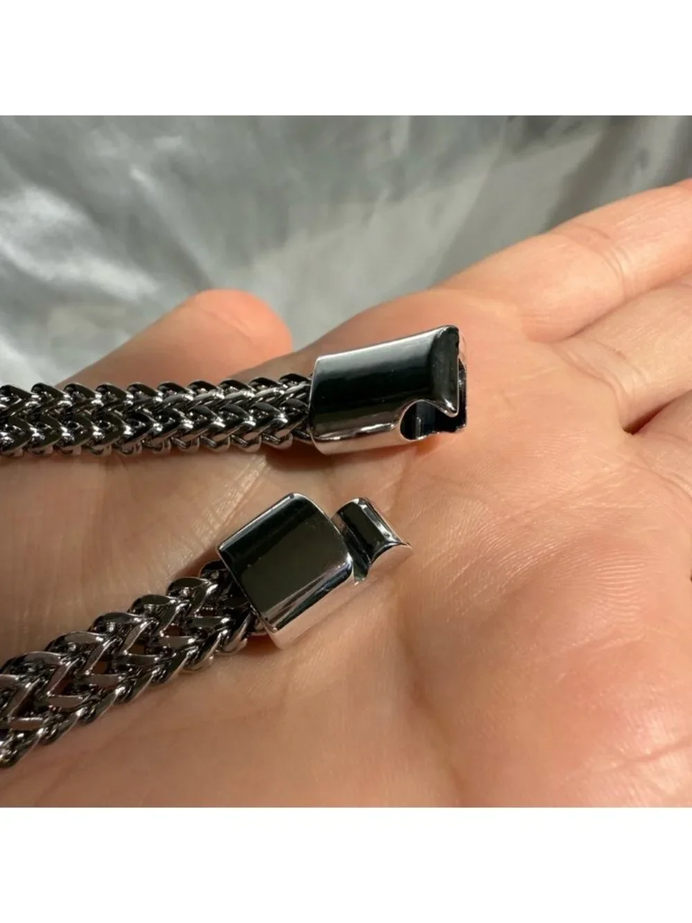 Stainless steel lux Silver Men's Bracelet